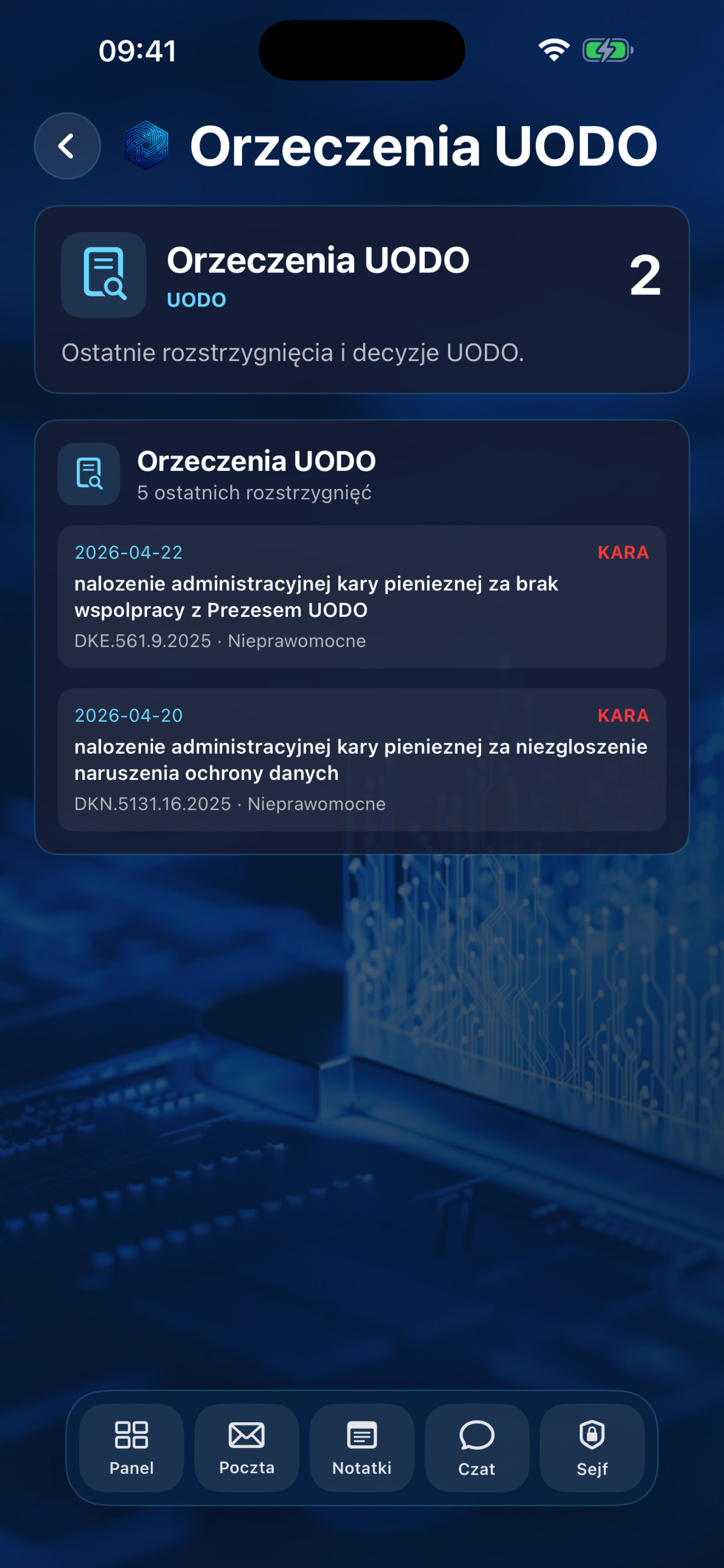 Orzeczenia UODO
